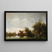 Hainbach near Vienna - Ignaz Raffalt — framed artwork on a wall