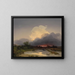 Return to the homeland at dusk - Ignaz Raffalt — framed artwork on a wall