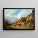 Repos devant l'auberge - Ignaz Raffalt — framed artwork on a wall