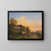 Return home at dusk - Ignaz Raffalt — framed artwork on a wall