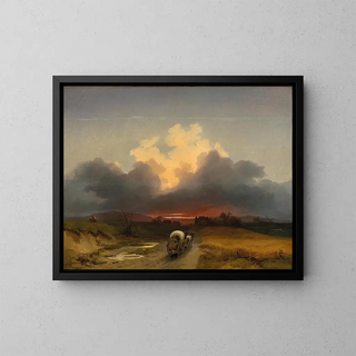 The Return of the Winemakers - Ignaz Raffalt — framed artwork on a wall