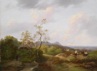 Vaste landscape with shepherds - Ignaz Raffalt — artwork view