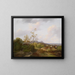 Vaste landscape with shepherds - Ignaz Raffalt — framed artwork on a wall