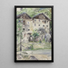 Row of Houses - Igor Pčel — framed artwork on a wall