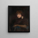 Self-portrait of the artist - Ilka Freiin von Fabrice — framed artwork on a wall