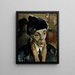 Homme au bonnet de fourrure - Ilmari Aalto — framed artwork on a wall