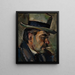 Portrait painting by artist Karnakoski - Ilmari Aalto — framed artwork on a wall