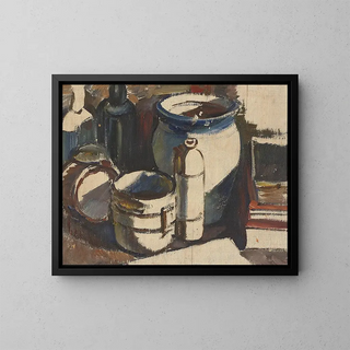 Nature morte painting - Ilmari Aalto — framed artwork on a wall