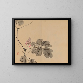 Keinen shugajō Pl. 36 - Imao Keinen — framed artwork on a wall