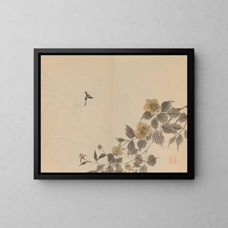 Keinen shugajō Pl. 41 - Imao Keinen — framed artwork on a wall
