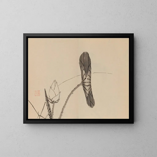 Keinen shugajō Pl. 43 - Imao Keinen — framed artwork on a wall
