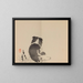 Keinen shugajō Pl. 61 - Imao Keinen — framed artwork on a wall