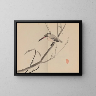 Keinen shugajō Pl. 64 - Imao Keinen — framed artwork on a wall
