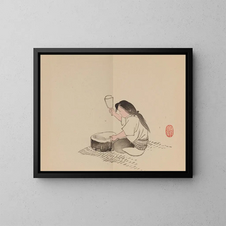 Keinen shugajō Pl. 78 - Imao Keinen — framed artwork on a wall