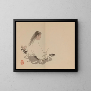 Keinen shugajō Pl79 - Imao Keinen — framed artwork on a wall