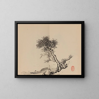 Keinen shugajō Pl80 - Imao Keinen — framed artwork on a wall