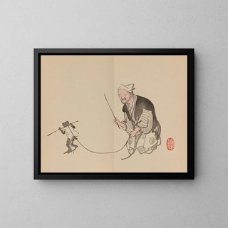 Keinen shugajō Pl. 81 - Imao Keinen — framed artwork on a wall
