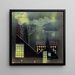 Industrial Night Painting - Horatio C Forjohn — framed artwork on a wall