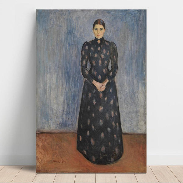 Reproduction of the painting Inger in black and violet - Edvard Munch