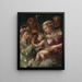 the Mystic Marriage of Saint Catherine - Innocenzo da Imola — framed artwork on a wall