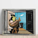 Reproduction of the painting Interior Balcony Painting by Louis Marcoussis