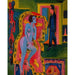 Reproduction of the painting Interior painting with nude woman and man - Ernst Ludwig Kirchner