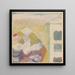 Interior Painting with the Clock - Paul Klee — framed artwork on a wall