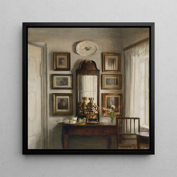 Reproduction of the painting Interior painting with a samovar - Carl Holse