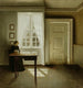 Interior painting with a lady - Vilhelm Hammershøi — artwork view