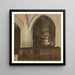 Interior painting of the Aramont Abbey - François Bonvin — framed artwork on a wall