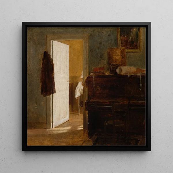 Interior painting of the Gierymski apartment in Munich - Aleksander Gierymski — framed artwork on a wall