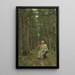 Woman in the Forest - Ion Andreescu — framed artwork on a wall