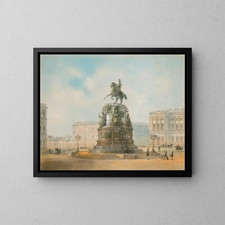 Monument to Nicholas I, Saint Isaac's Square - Iosef Iosefovich Charlemagne — framed artwork on a wall