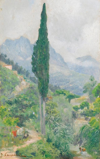 Iosif Evstafevich Krachkovsky - Crimean Landscape.webp