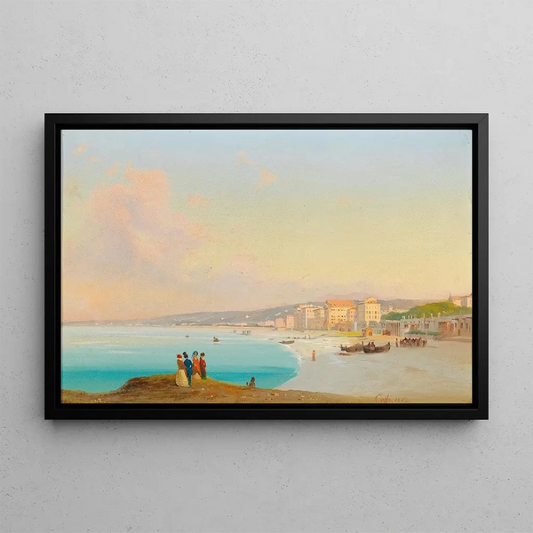Nice Painting - Ippolito Caffi — framed artwork on a wall