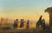 Rome the Via Appia at dawn - Ippolito Caffi — artwork view