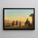 Rome the Via Appia at dawn - Ippolito Caffi — framed artwork on a wall