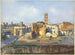 L'arc de Titus and the temple of Venus and Rome near the Roman Forum - Ippolito Caffi — artwork view