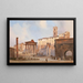 The Roman Forum - Ippolito Caffi — framed artwork on a wall