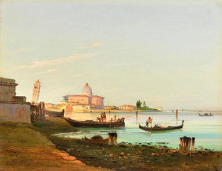 Vue de San Pietro di Castello à Venise - Ippolito Caffi — artwork view