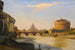 View of Castel Sant'Angelo, Rome - Ippolito Caffi — artwork view
