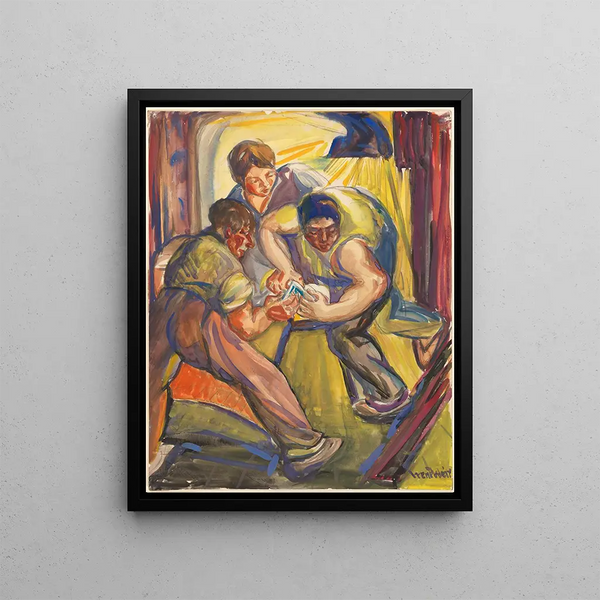 The Blacksmith Chinon France - Irene Weir — framed artwork on a wall