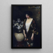 Kimono marron Portrait de Kathryn Beta la Forque - Irving Ramsay Wiles — framed artwork on a wall
