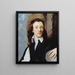 Portrait of a Man - Isaac Fuller — framed artwork on a wall