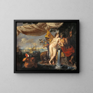 Allegory of Sound - Isaac Isaacsz — framed artwork on a wall