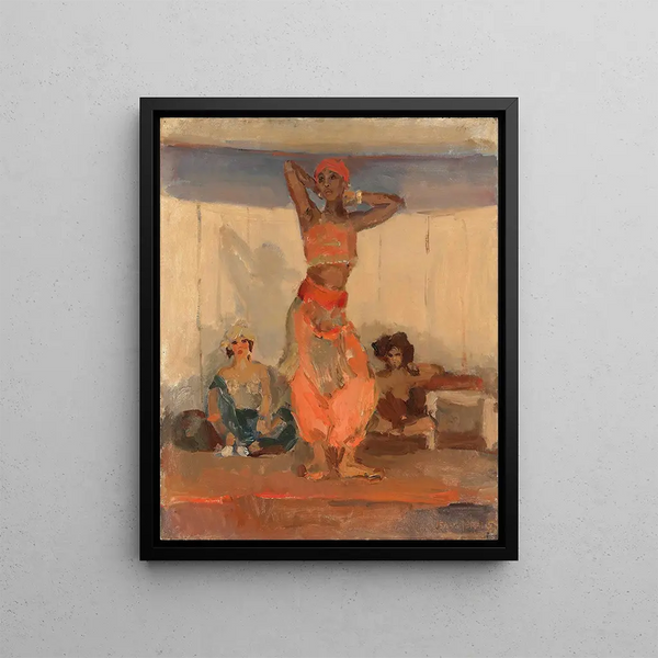 A Dancer - Isaac Israëls — framed artwork on a wall