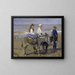 Boy and Girl on Donkeys - Isaac Israëls — framed artwork on a wall