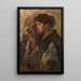 Lady with a Hand Mirror - Isaac Israëls — framed artwork on a wall