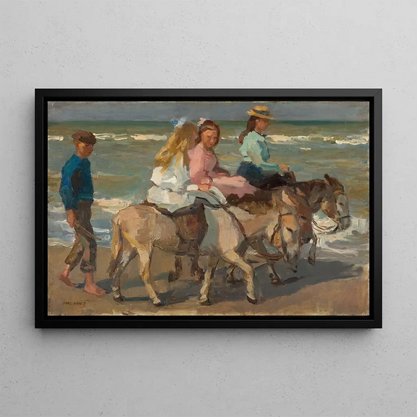 Balade à dos d'âne - Isaac Israëls — framed artwork on a wall