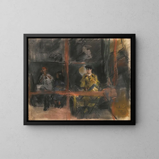 Fête de Montmartre - Isaac Israëls — framed artwork on a wall
